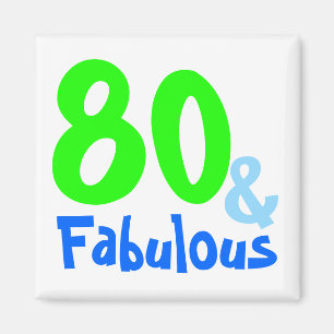 Fabulous Neon Birthday Magnet