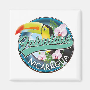Fabulous Nicaragua toucan logo Magnet