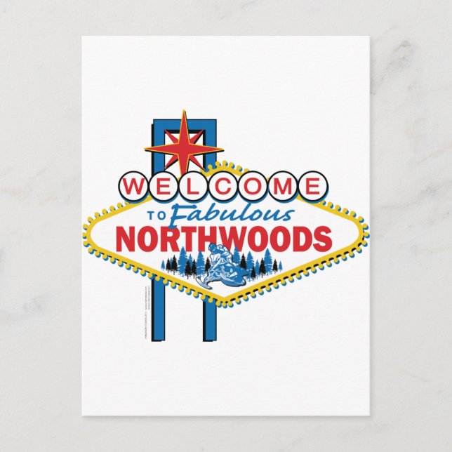 Fabulous-North-Woods Postcard (Front)