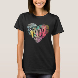 Fabulous October 1972 Girl Legendary T-Shirt