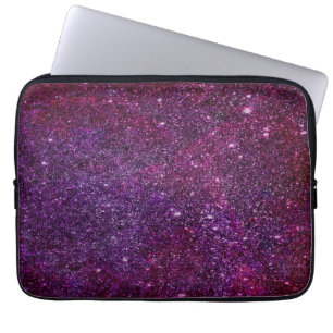 Fabulous purple glitter laptop sleeve