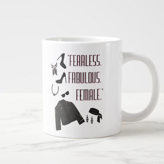 fabulous quote large coffee mug (Right)