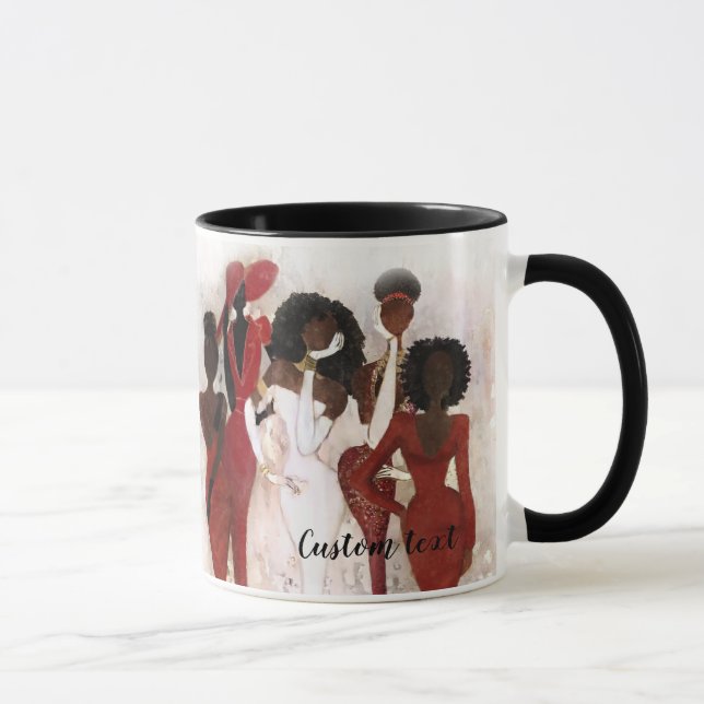 Fabulous Red and Cream Sorority Mug (Right)