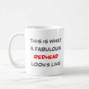 fabulous redhead coffee mug