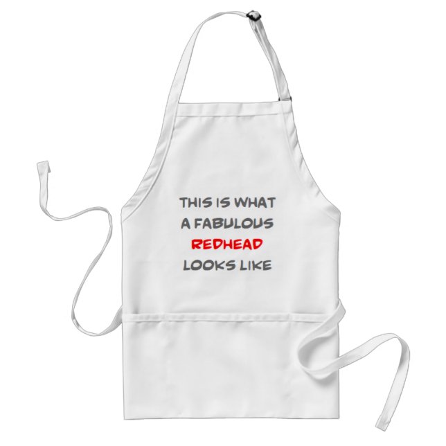 fabulous redhead standard apron (Front)