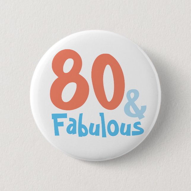 Fabulous Retro Birthday Party 6 Cm Round Badge (Front)