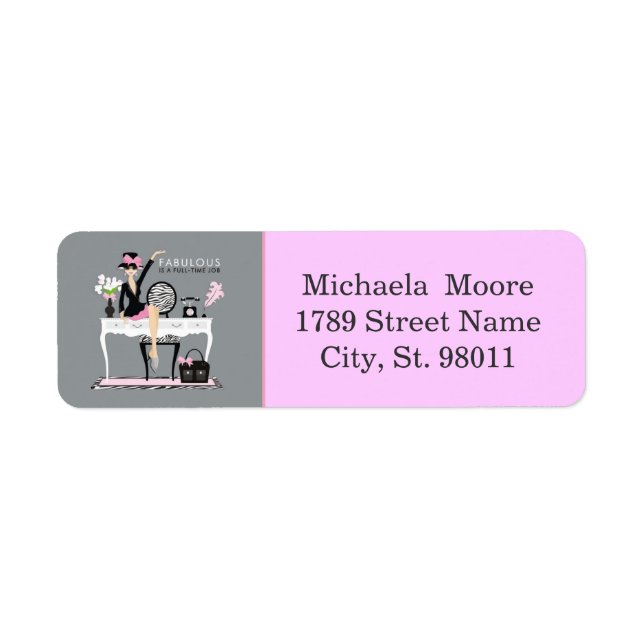 Fabulous Return Address Label (Front)