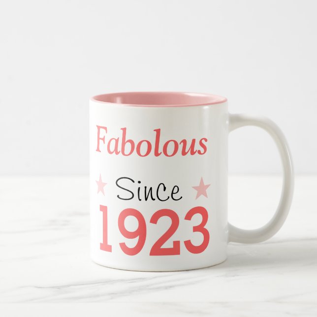 Fabulous Since 1923 Two-Tone Coffee Mug (Right)