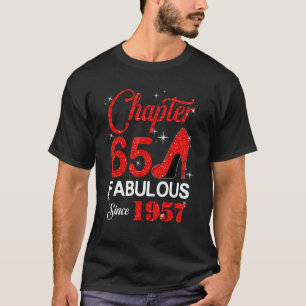 Fabulous Since 1957 Chapter 65 Birthday Tee