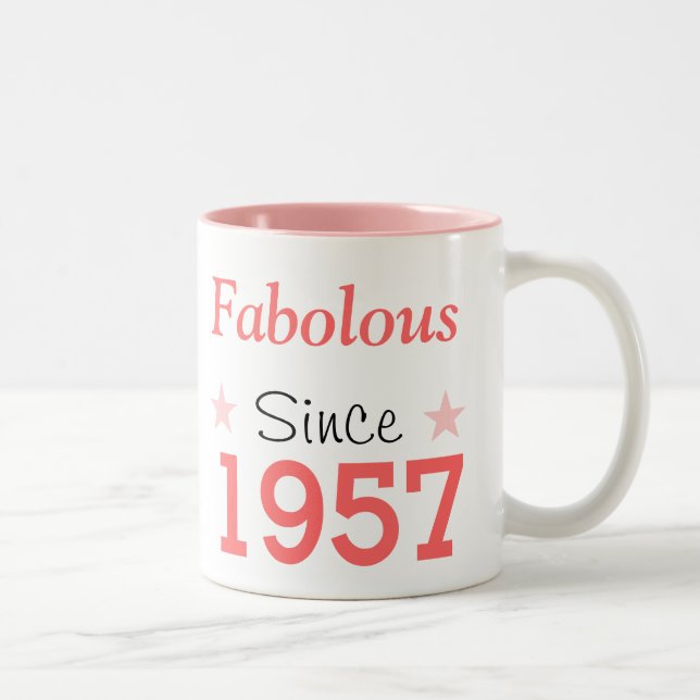 Fabulous Since 1957 Two-Tone Coffee Mug (Right)