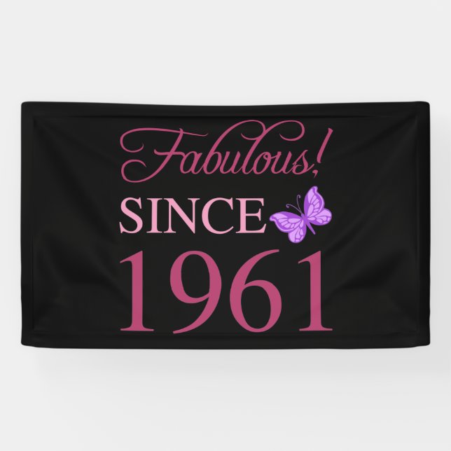 Fabulous Since 1961 Banner (Horizontal)