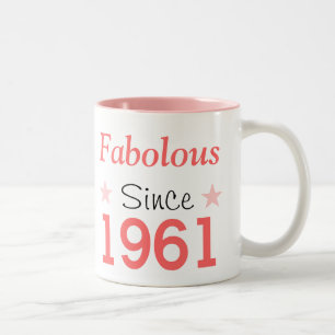 Fabulous Since 1961 Two-Tone Coffee Mug