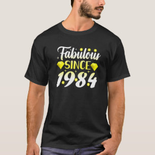 Fabulous Since 1984 Birthday Girl 38th Birthday Bo T-Shirt