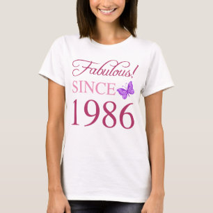 Fabulous Since 1986 40th Birthday T-Shirt