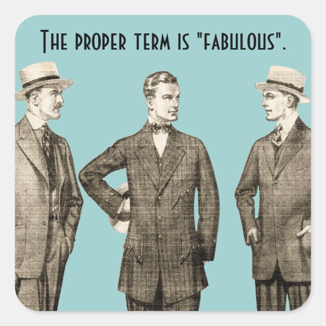 Fabulous Square Sticker (Front)