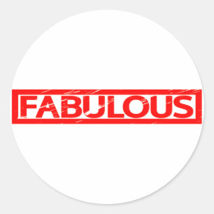 Fabulous Stamp Classic Round Sticker