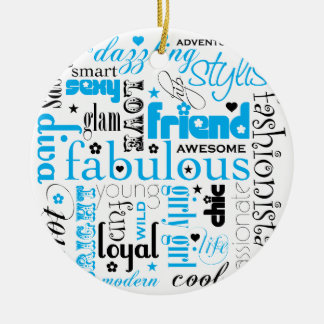 Fabulous Synonym BFF Ornament