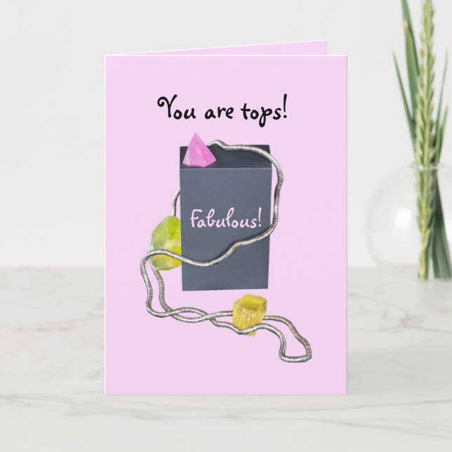 Fabulous Tops award for Happy Birthday wishes Card (Front)