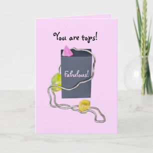 Fabulous Tops award for Happy Birthday wishes Card
