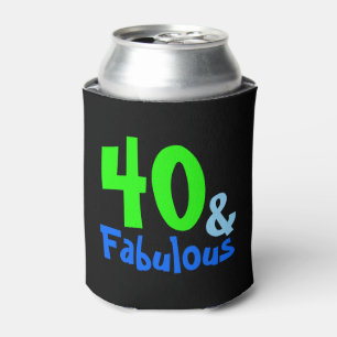 Fabulous Tropical Birthday Can Cooler