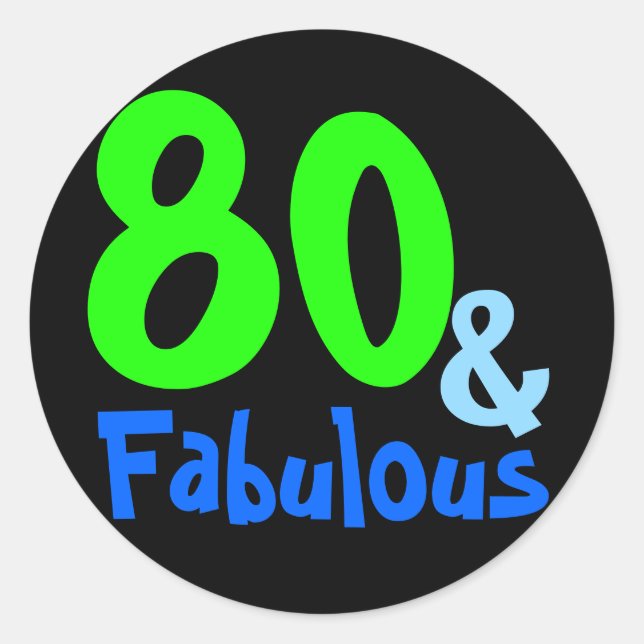 Fabulous Tropical Birthday Classic Round Sticker (Front)