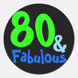 Fabulous Tropical Birthday Classic Round Sticker