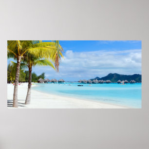 Fabulous tropical seascape poster
