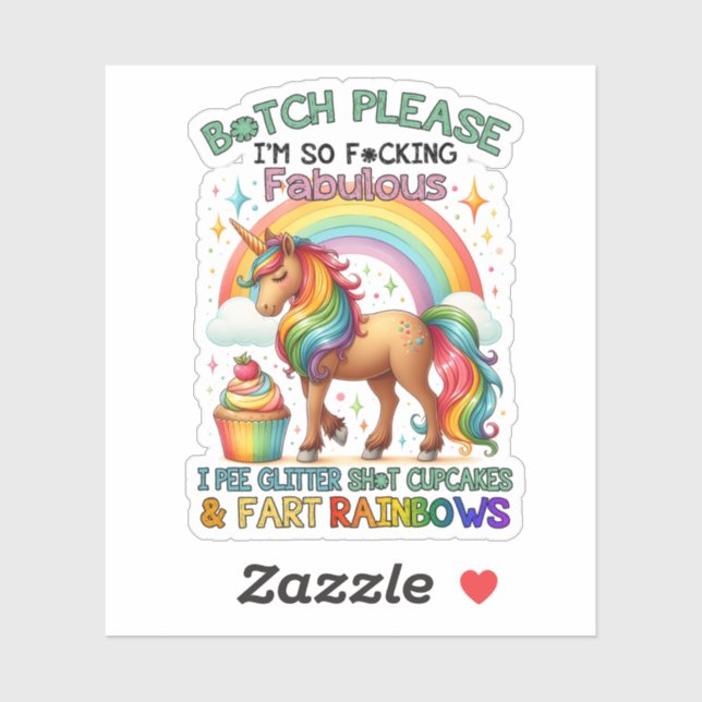Fabulous Unicorn Sticker (Sheet)