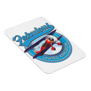 Fabulous United Kingdom travel patch. Magnet