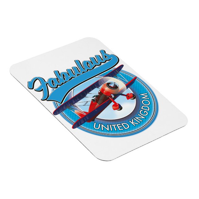 Fabulous United Kingdom travel patch. Magnet (Right Side)