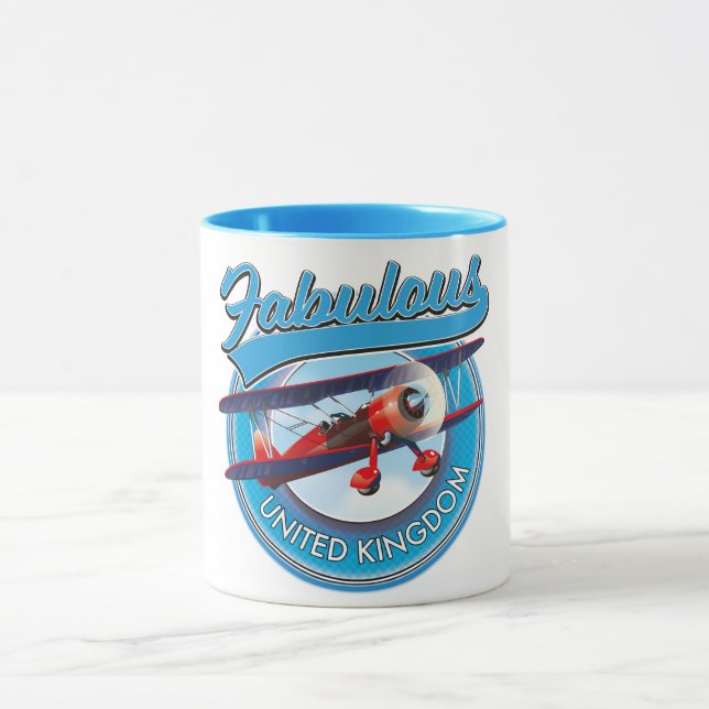 Fabulous United Kingdom travel patch. Mug (Center)