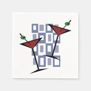 Fabulous Vintage Style Martini Napkin