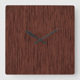 Fabulous Wood Square Wall Clock