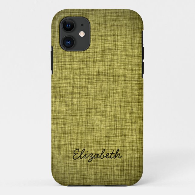 Fabulous Yellow Green Wood Case-Mate iPhone Case (Back)
