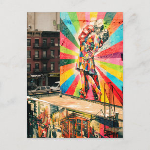 Facade Graffiti Postcard