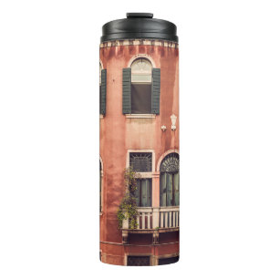 Facade of a typical old house in Venice,  Italy,   Thermal Tumbler