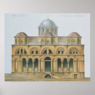 Facade of Mefa Dzamissi, the Church of St. Theodor Poster