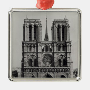 Facade of Notre-Dame, Paris, late 19th century Metal Tree Decoration
