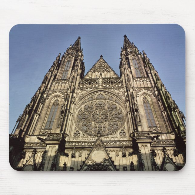 Facade of the Cathedral of St. Vitus Mouse Pad (Front)