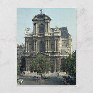 Facade of the Church of Saint-Gervais Postcard