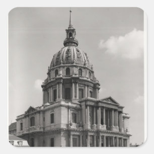 Facade of the Church of St. Louis Square Sticker