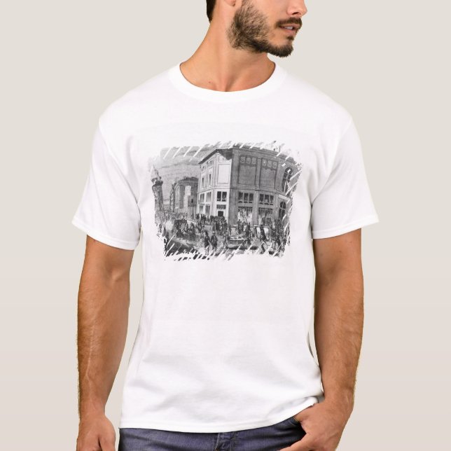 Facade of the Hotel Drouot, Paris, c.1852 (engravi T-Shirt (Front)
