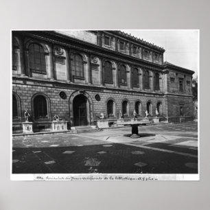 Facade of the library poster