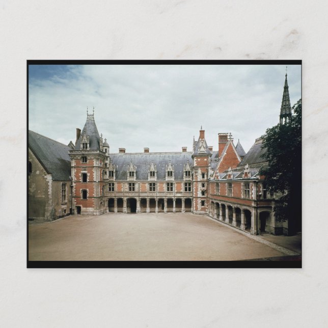 Facade of the Louis XII Wing, 1498-1503 Postcard (Front)