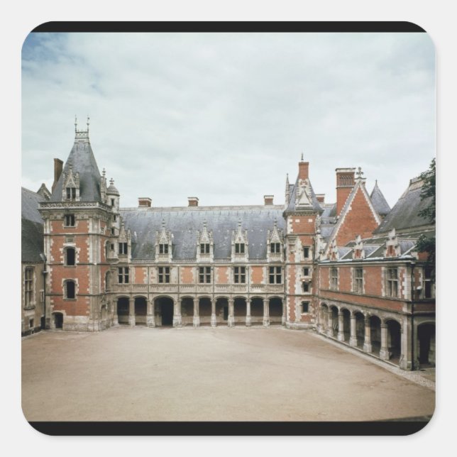 Facade of the Louis XII Wing, 1498-1503 Square Sticker (Front)