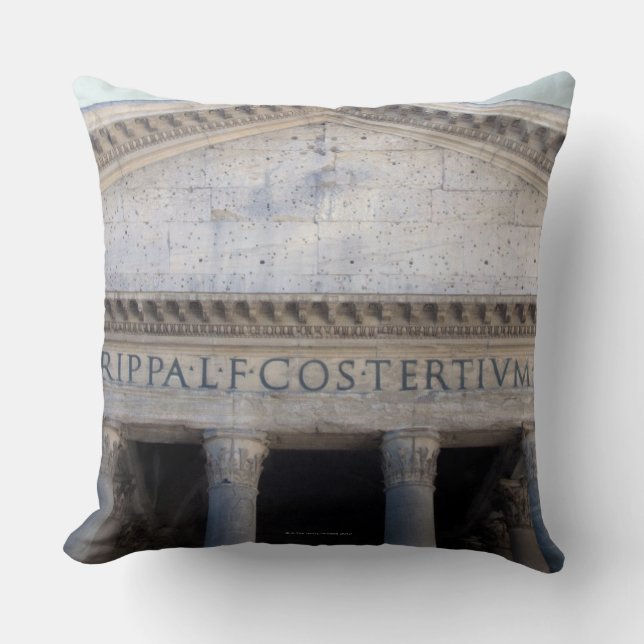Facade of the Pantheon in Rome, Italy Cushion (Front)