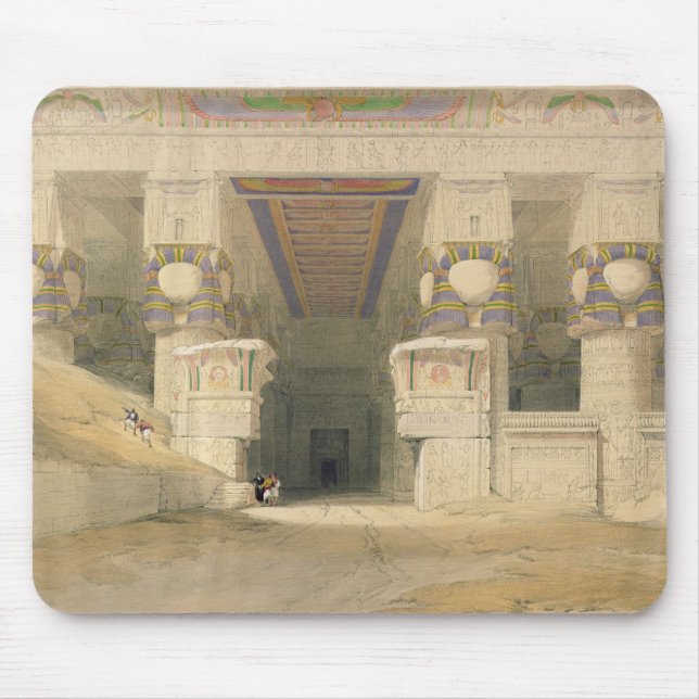 Facade of the Temple of Hathor Mouse Pad (Front)