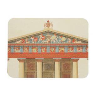 Facade of the Temple of Jupiter at Aegina (323-27 Magnet