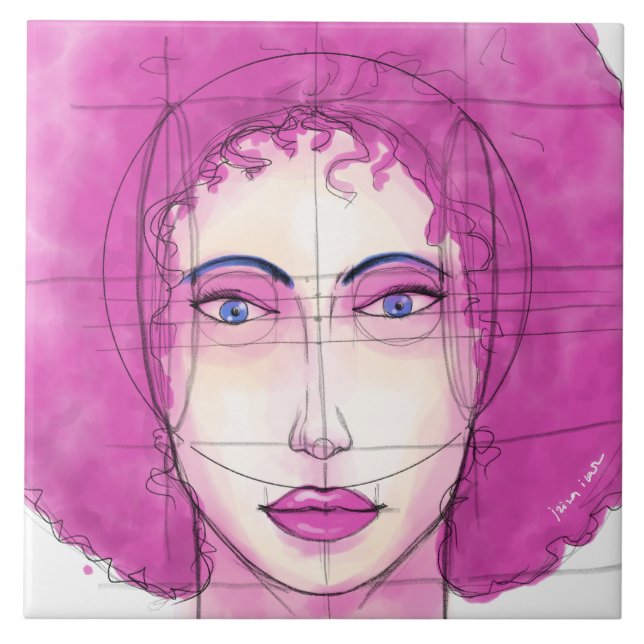 Face 10 ceramic tile (Front)