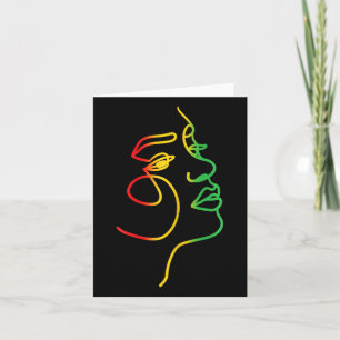 Face Abstract Juneteenth Art Ck History Women Afri Card